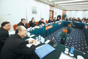 支樹平副局長參加政協(xié)分組討論