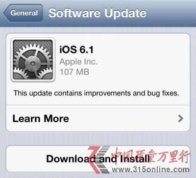 OiOS 6.1(do)²Ñ3G늳؆}